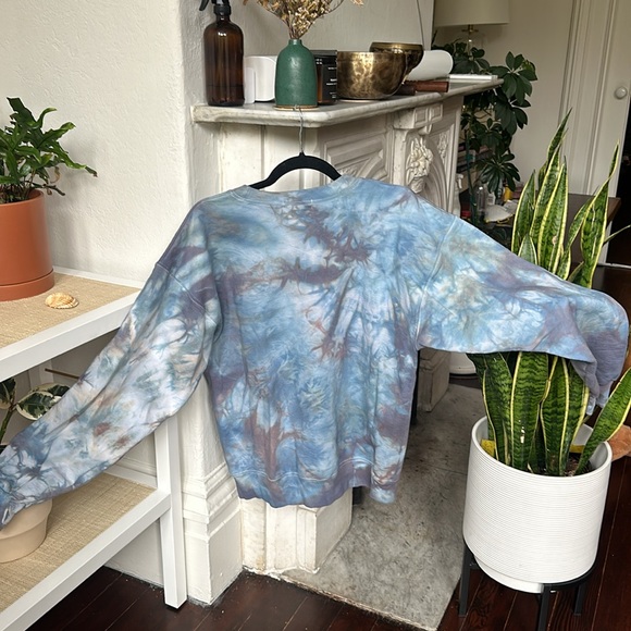 Anna Joyce Womens Sweatshirt Size Medium Hand Dyed Pure Cotton Handmade Portland - Picture 4 of 5